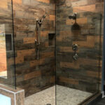 Custom frameless shower enclosure