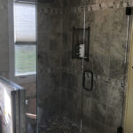 Custom glass shower