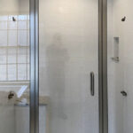 Custom glass shower door